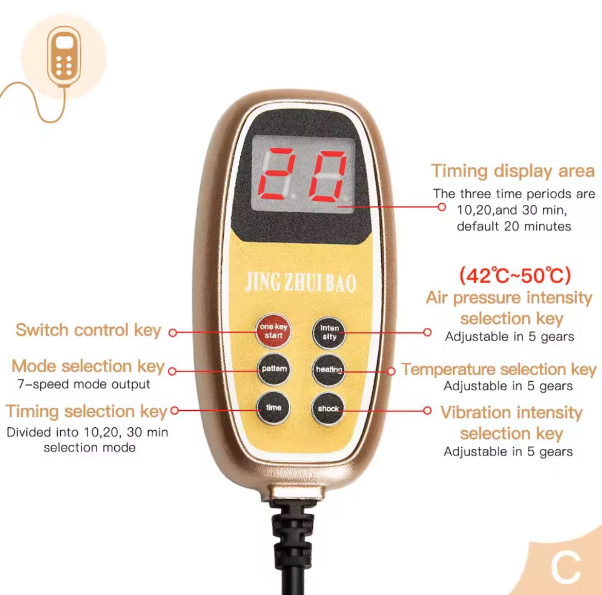 3-in-1 Electric Neck Traction Massager – Heat, Vibration & Air Compression