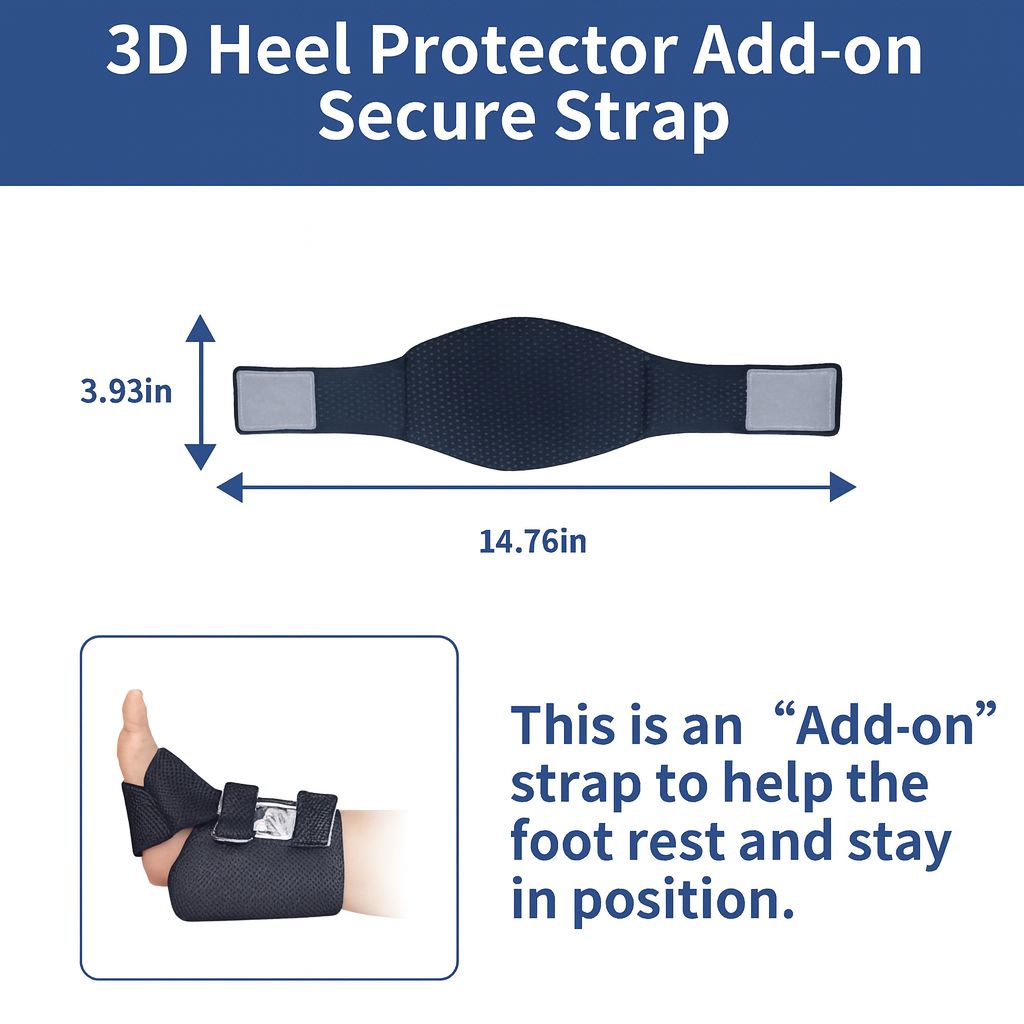 Heel Lift Support Pad – Ergonomic Foam Protector for Pressure Relief