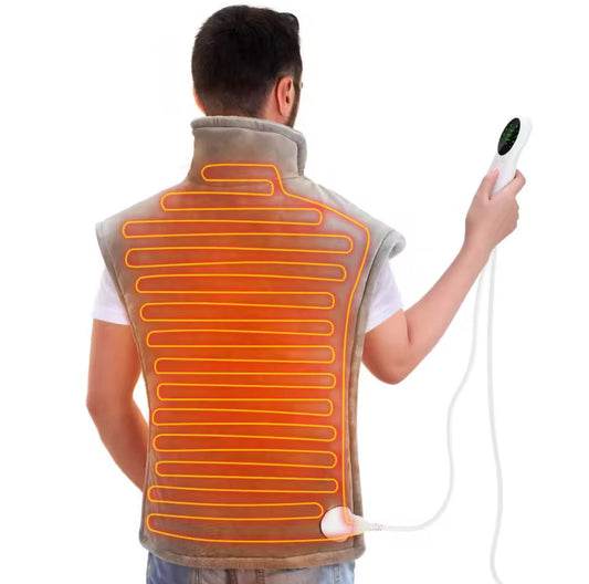 Adjustable Heated Neck & Shoulder Wrap – 10-Setting Warmth Shawl for Everyday Comfort