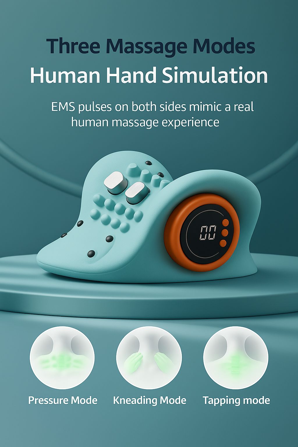 EMS Smart Neck Massager – Instant Relief, Anytime.