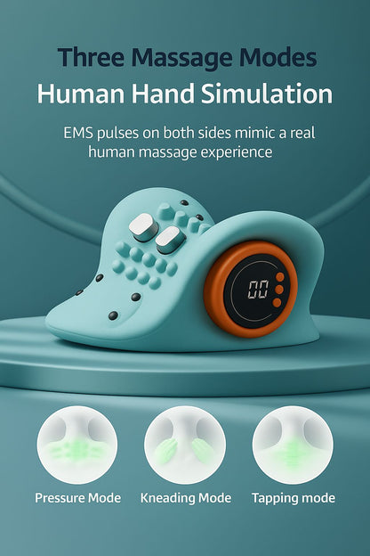EMS Smart Neck Massager – Instant Relief, Anytime.