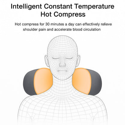 3-in-1 Cervical Neck Massager Pillow – Heat, Vibration & Traction Relief