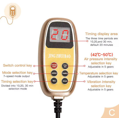 3-in-1 Electric Neck Traction Massager – Heat, Vibration & Air Compression