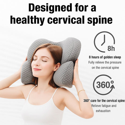 CerviAlign™ Orthopedic Neck Pillow – Memory Foam Cervical Support for Pain Relief &amp; Posture Correction