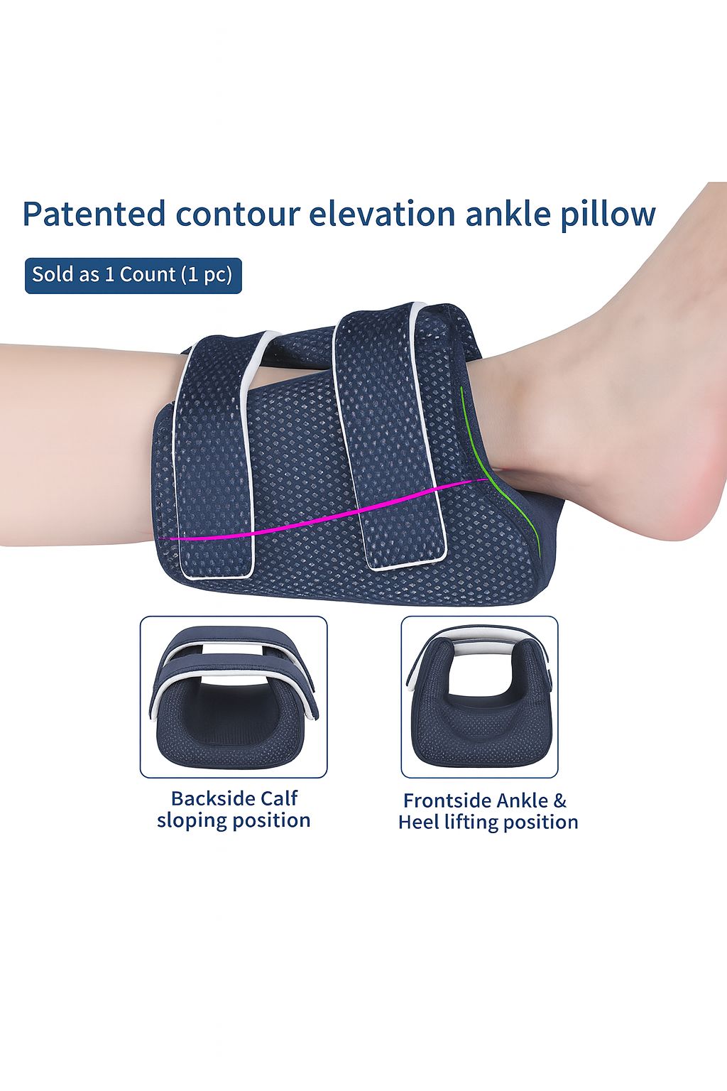Heel Lift Support Pad – Ergonomic Foam Protector for Pressure Relief
