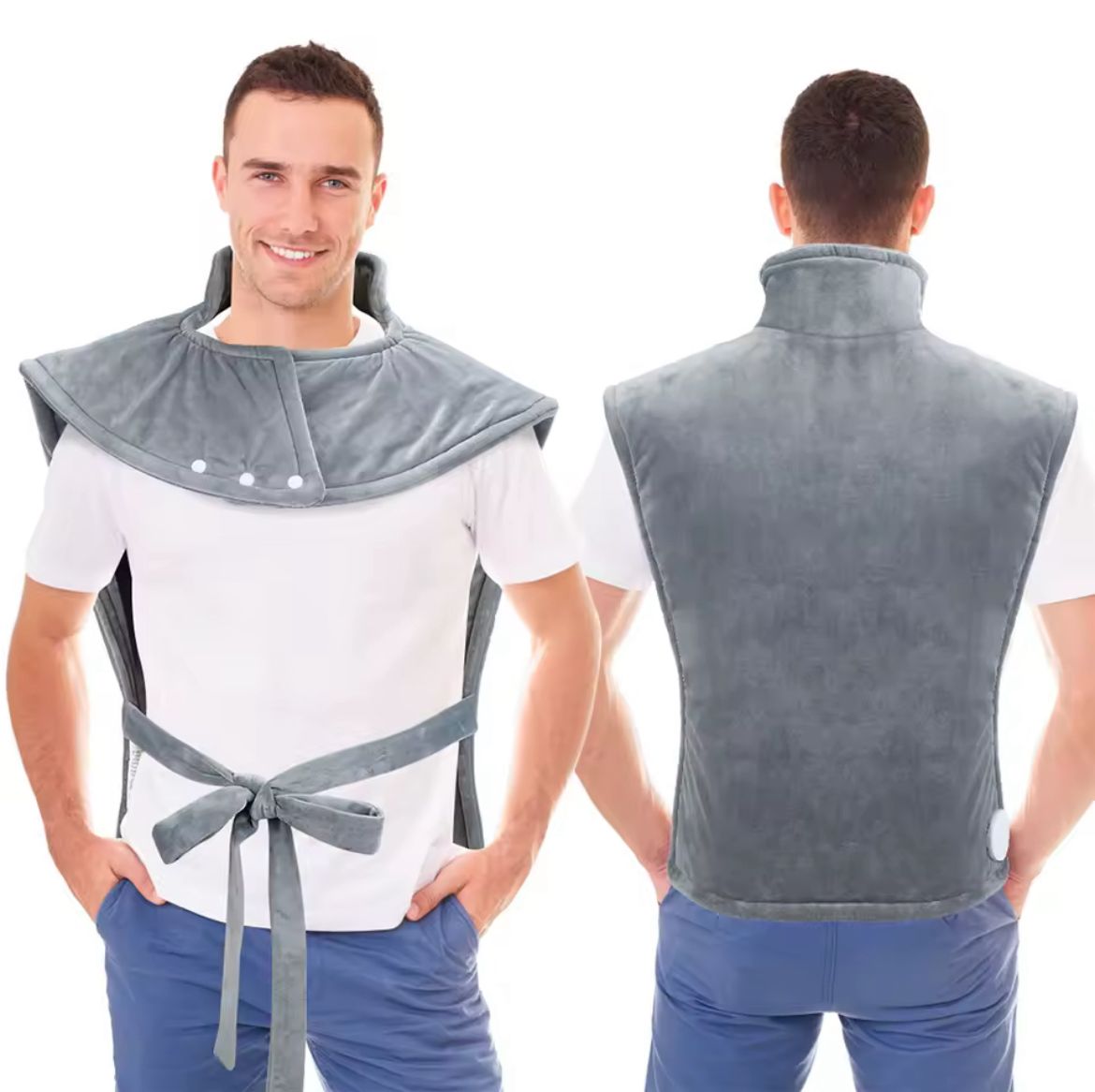 Adjustable Heated Neck & Shoulder Wrap – 10-Setting Warmth Shawl for Everyday Comfort