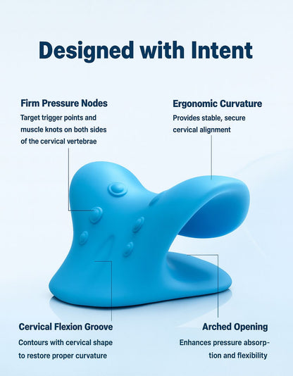 Ergonomic Neck Support Pillow – C-Type Cradle for Daily Relaxation & Alignment