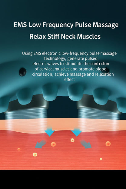 EMS Smart Neck Massager – Instant Relief, Anytime.